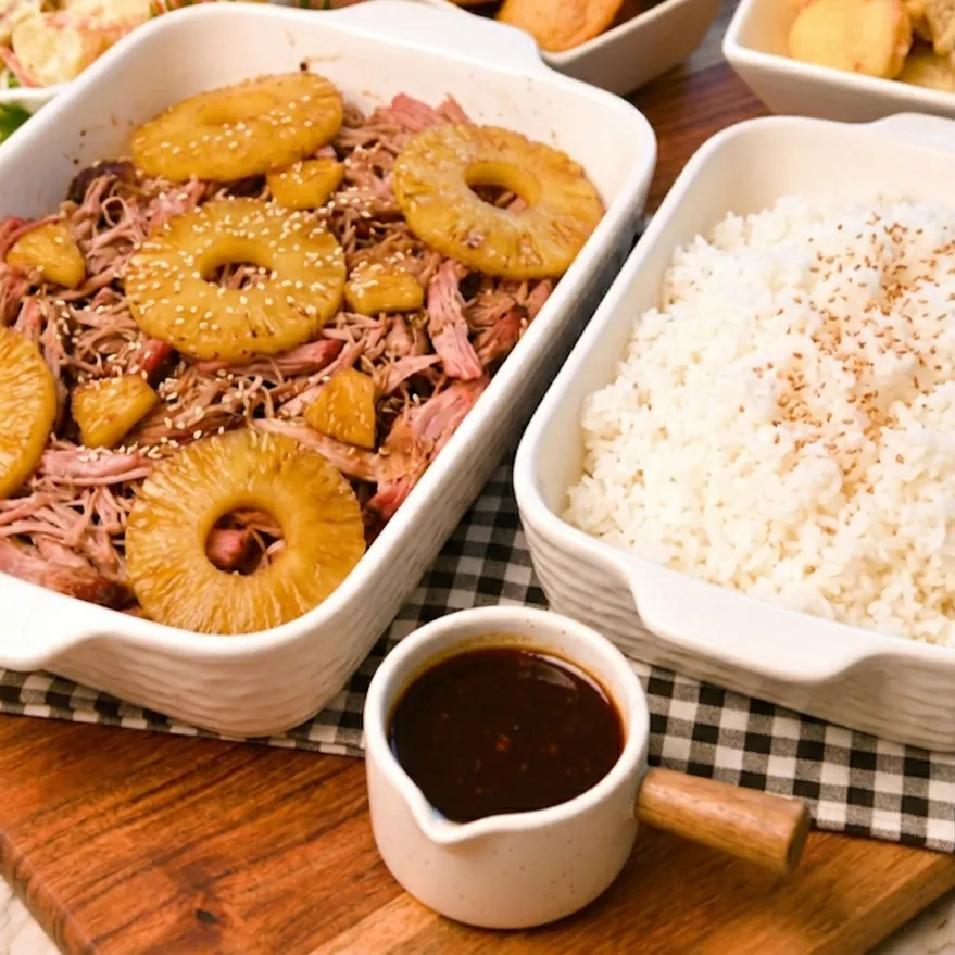 Hawaiian Kalua Pork with Rice