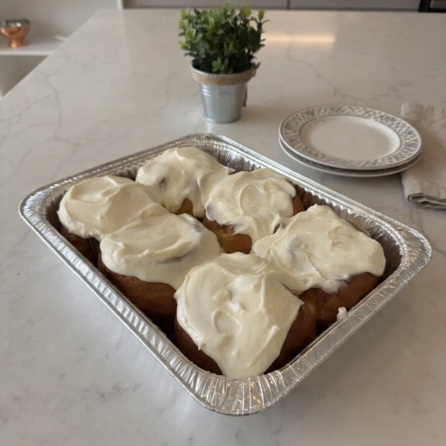 Dinnertime Cinnamon Rolls (Half-Dozen)
