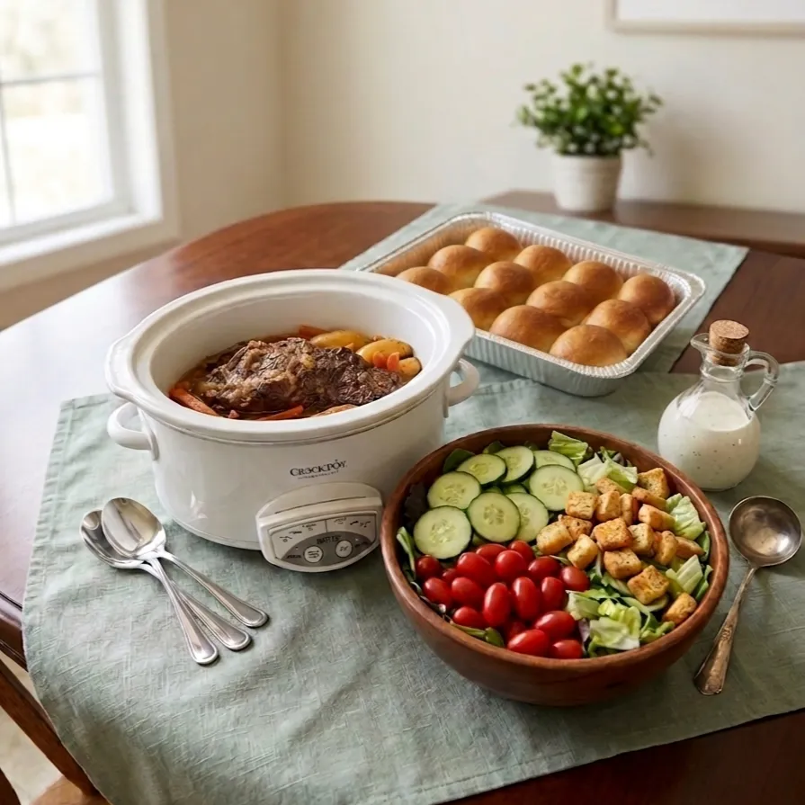 The Sunday Table - Pot Roast (House Salad with Ranch)