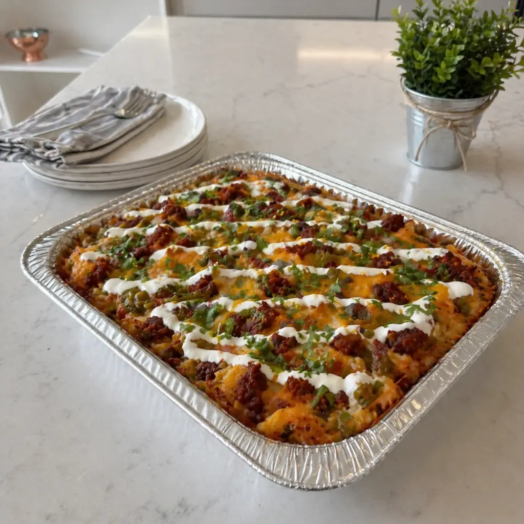 Hash Brown Casserole — Green Chili & Chorizo Gathering Size