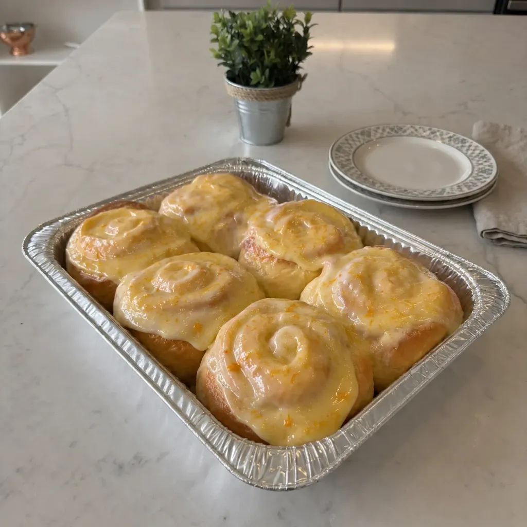 Dinnertime Orange Rolls (Half-Dozen) (Baked)