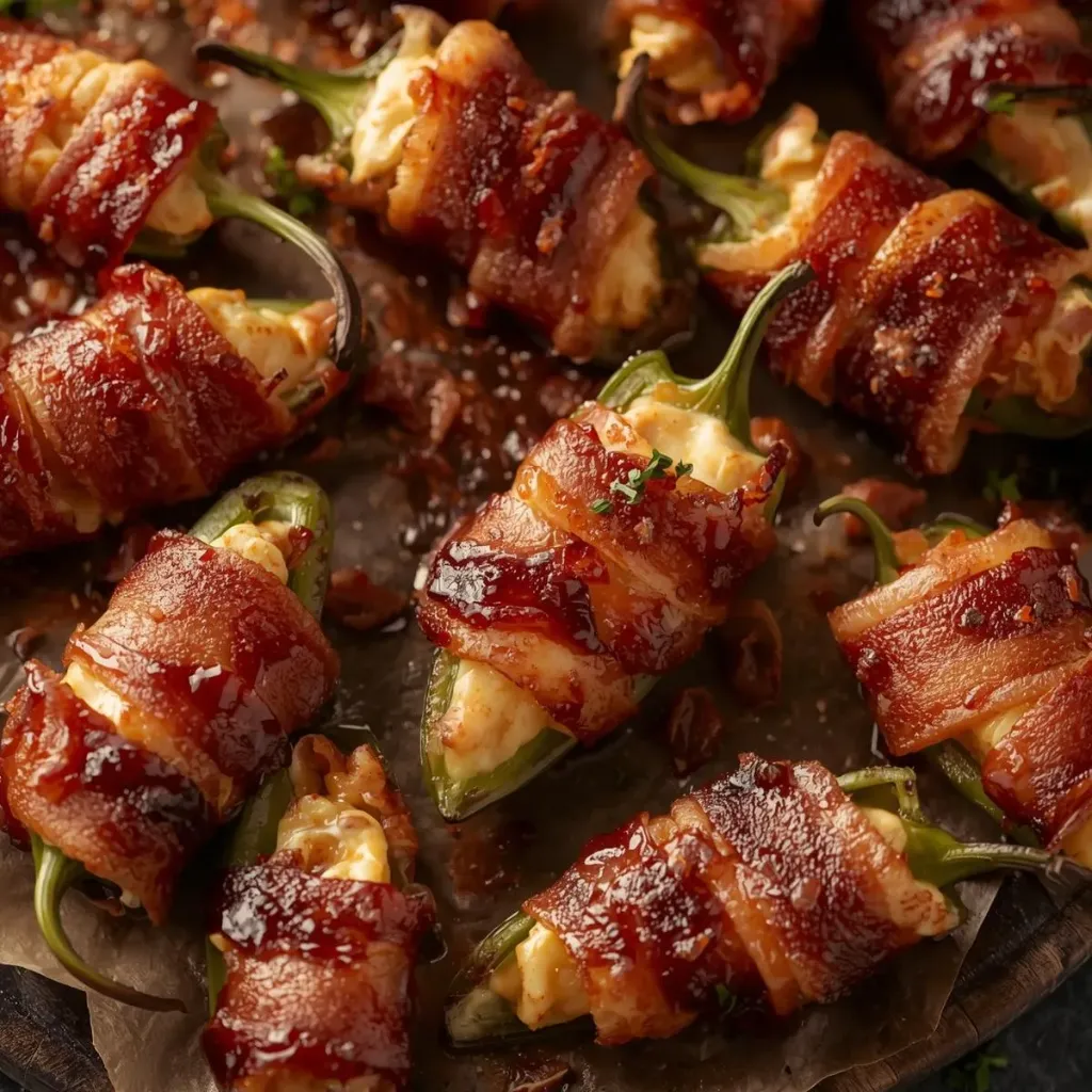 Bacon-wrapped Jalapeno Poppers (Baked)