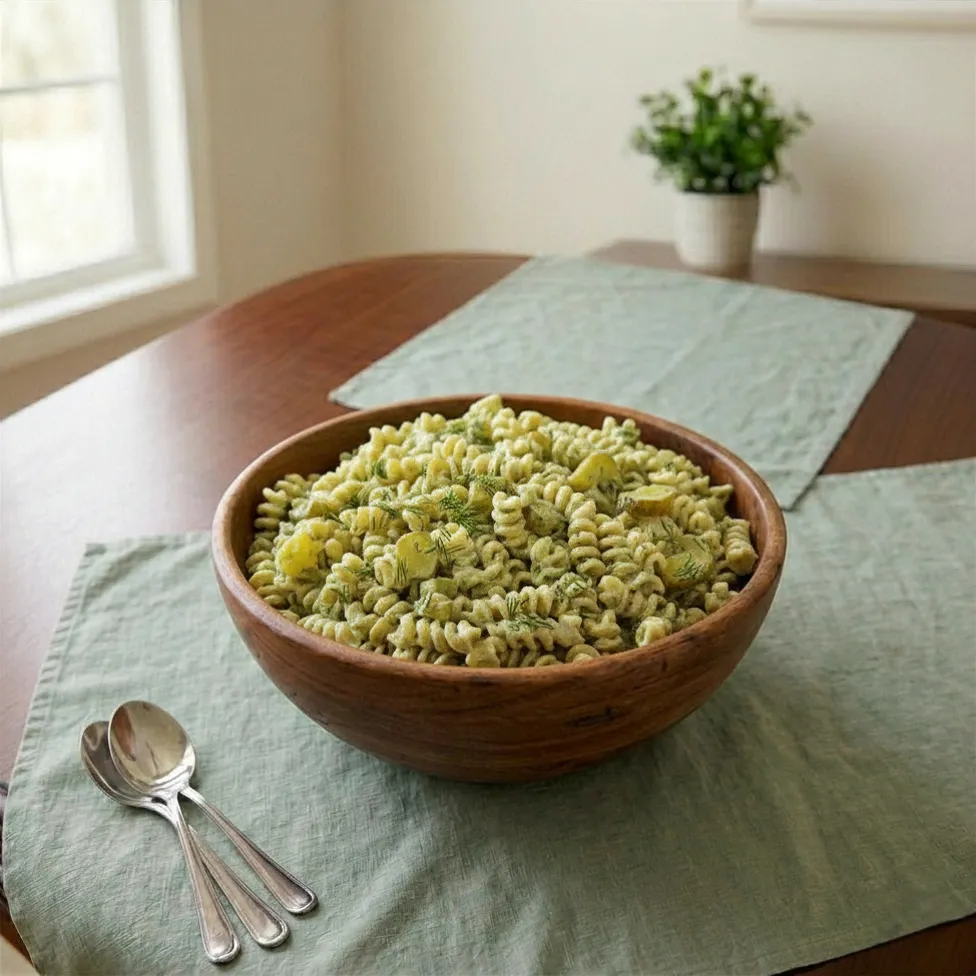Dill Pickle Pasta Salad — Gathering Size